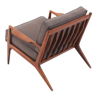 1960s Vintage Ib Kofod-Larsen Danish Modern Lounge Chair For Sale