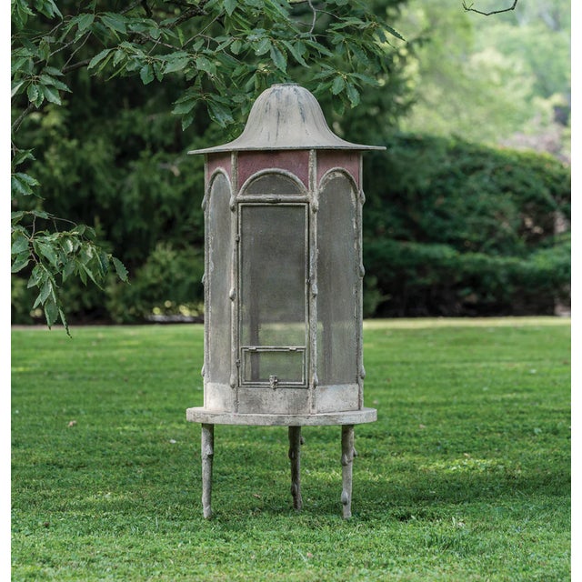 New special order item. Not vintage. French-inspired, the Leon Aviary is designed with faux-weathered metal to provide a...