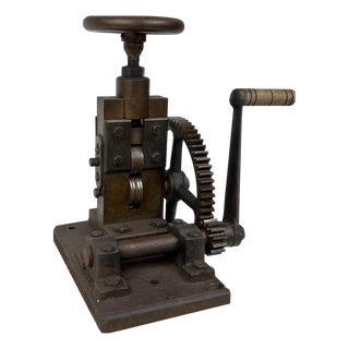 Flywheel Goldsmith Rolling Mill, Late 19th Century For Sale