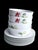 Off-white Vintage Geranium by Block Spal Plates and Bowls, 10 Pieces For Sale - Image 8 of 12