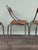 Wood Italian Chairs in Chromed Metal and Vienna Straw, 1970s, Set of 4 For Sale - Image 7 of 14