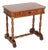 Italian Walnut Writing Table with Inlay and Drawer from Bassanos Ebanistery, Asolo, 1850 For Sale