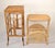 1970s Bamboo Cane Wicker Mid-Century Modern Side Bedside End Sofa Table Magazine Stand For Sale - Image 11 of 12