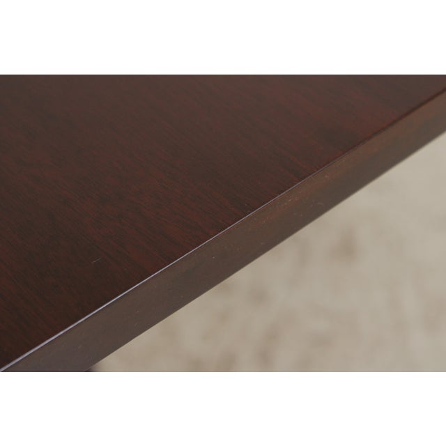 Stickley Stickley Mahogany Double Pedestal Dining Table For Sale - Image 4 of 17