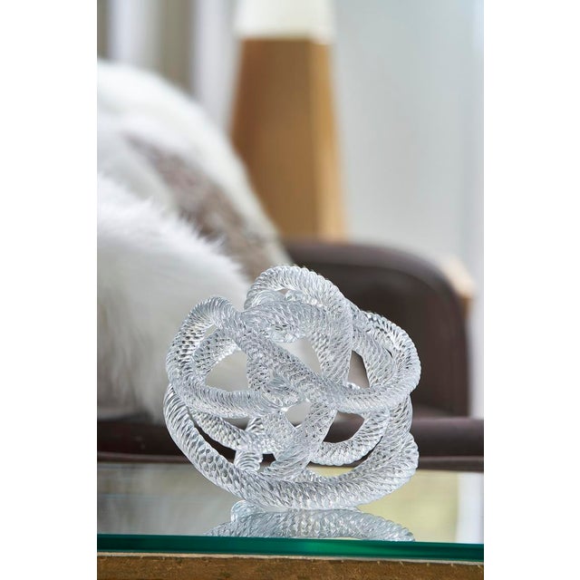 Transitional Glass Love Knot For Sale - Image 3 of 4