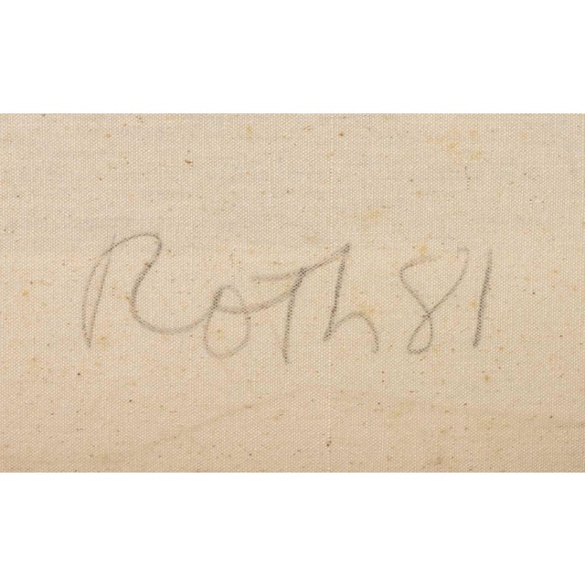 Light Gray Jack Roth "New Synthesis 59" Acrylic, 1981 For Sale - Image 8 of 12