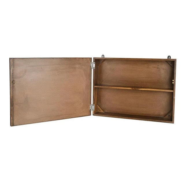 This wall mirror with interior locker is a versatile and charming piece of furniture, combining vintage functionality and...