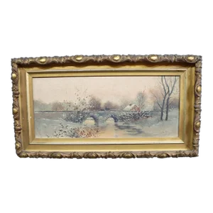 Winter Scene Oil Painting