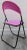 Postmodern Italian Designer Studio Gp Pink Folding Chair, 1980s For Sale - Image 4 of 12
