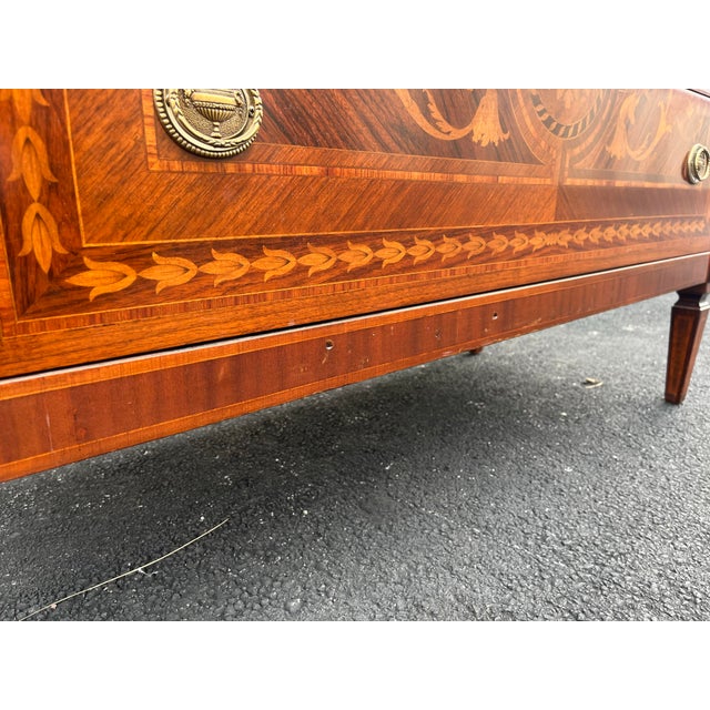 David Michael 18th C. Giuseppe Maggiolini Style Neoclassical Inlaid Chest of Drawers, Italy For Sale - Image 6 of 12