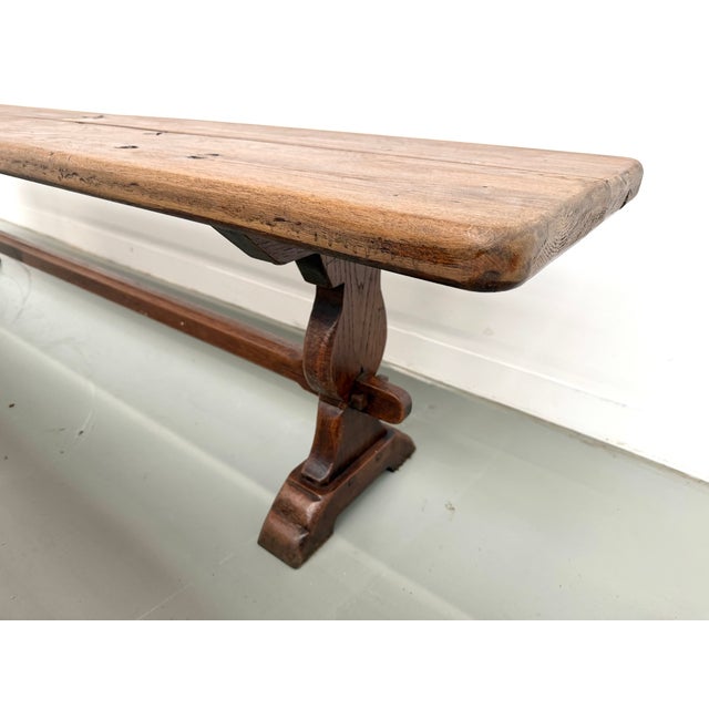Oak Farm Benches, 1890s, Set of 2 For Sale - Image 11 of 18