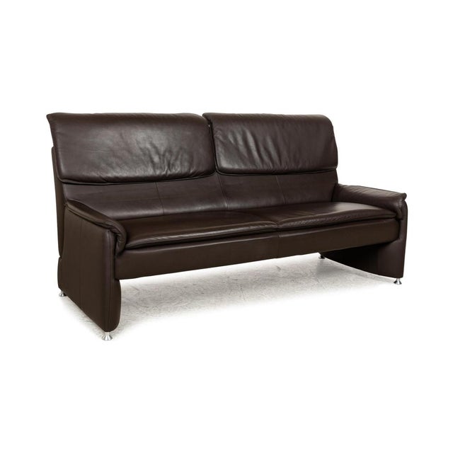 Camaro Leather Two-Seater Sofa in Brown from Laauser For Sale - Image 11 of 16