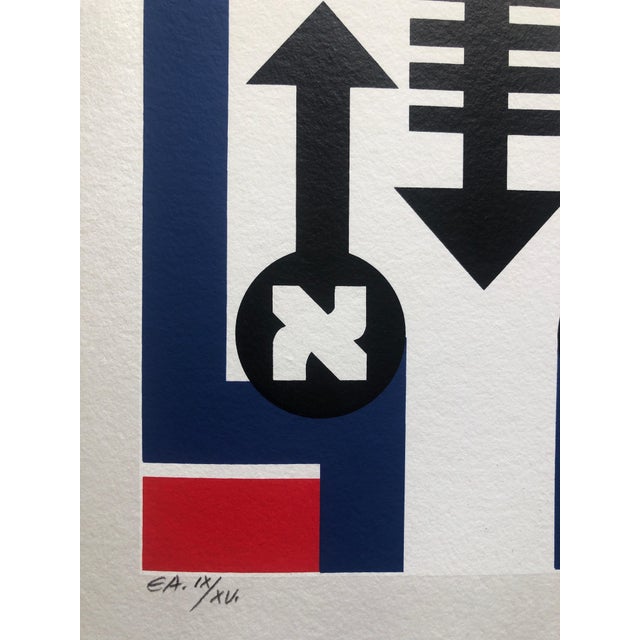 Pop Art Jozsef Jakovits, Hungarian Surrealism Pop Art Hebrew Silkscreen Judaica Print Jewish Serigraph, 1988 For Sale - Image 3 of 5