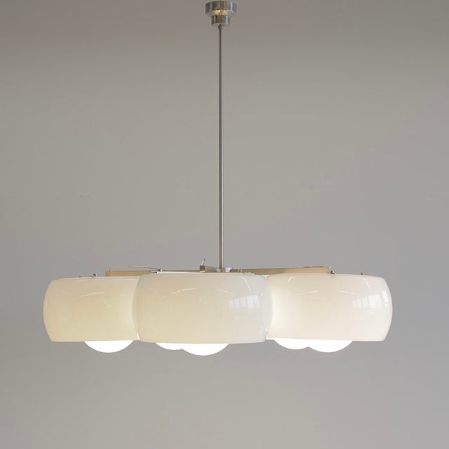 Ivory Pentaclinio Ceiling Lamp by Vico Magistretti for Artemide, 1961 For Sale - Image 8 of 10