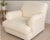 English 1990s Quatrine Milan English Roll Arm Lounge Chair in Ivory Cotton Duck For Sale - Image 3 of 8