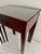 Transitional Vintage Mahogany Nesting Tables in the Style of Henkel-Harris – Inset Glass Tops For Sale - Image 3 of 15