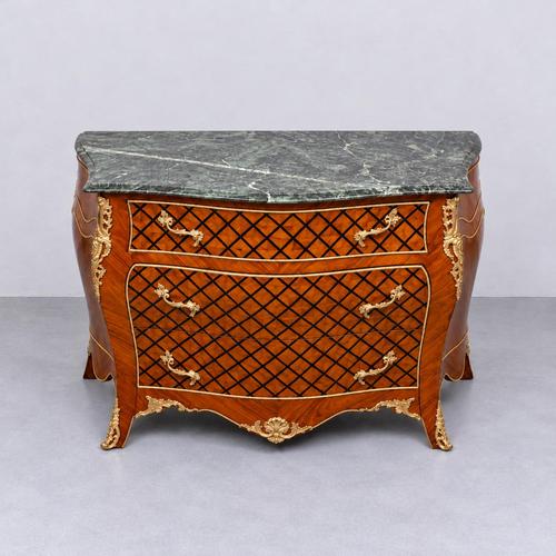 Wood Louis XV Style Chest of Drawers from Fine Art & Co, 1970s For Sale - Image 7 of 10
