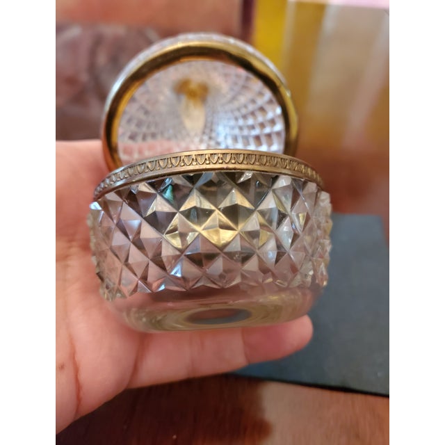 A very fine vintage original Baccarat style pear shape box . Very suitable to keep fine jewelry in such as Ruby emerald or...