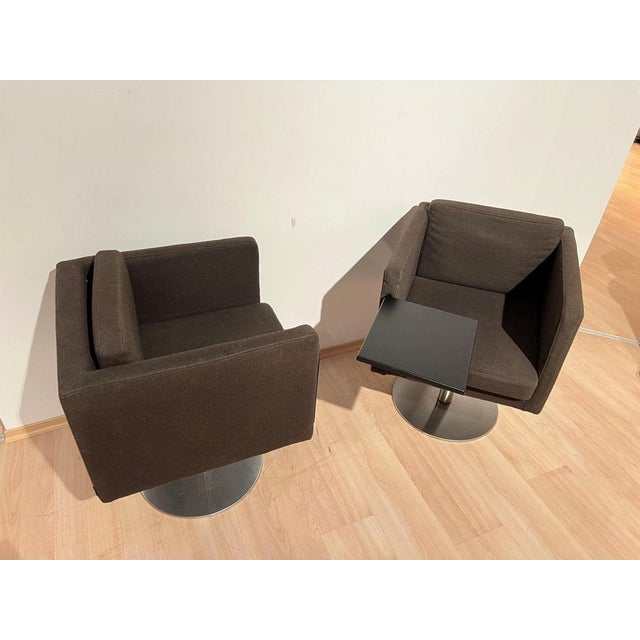Set of Dutch Cubic Swivel Chairs with Tableau by Lensvelt, 2001 For Sale - Image 11 of 18