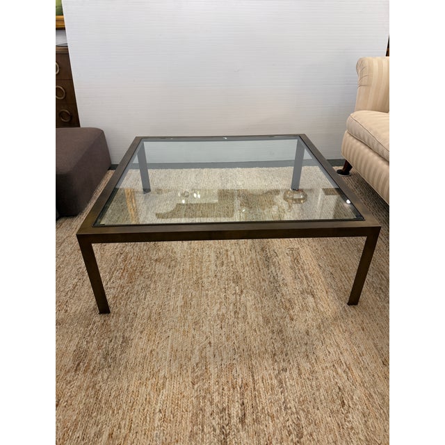 Circa 1970's John Wheatman Bronze Coffee Table For Sale - Image 10 of 12