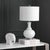 Gourd Table Lamp in Off White - a Pair For Sale - Image 4 of 8