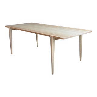 Handcrafted Oslo Dining Table in American Ash, 108" x 42" x 30" For Sale