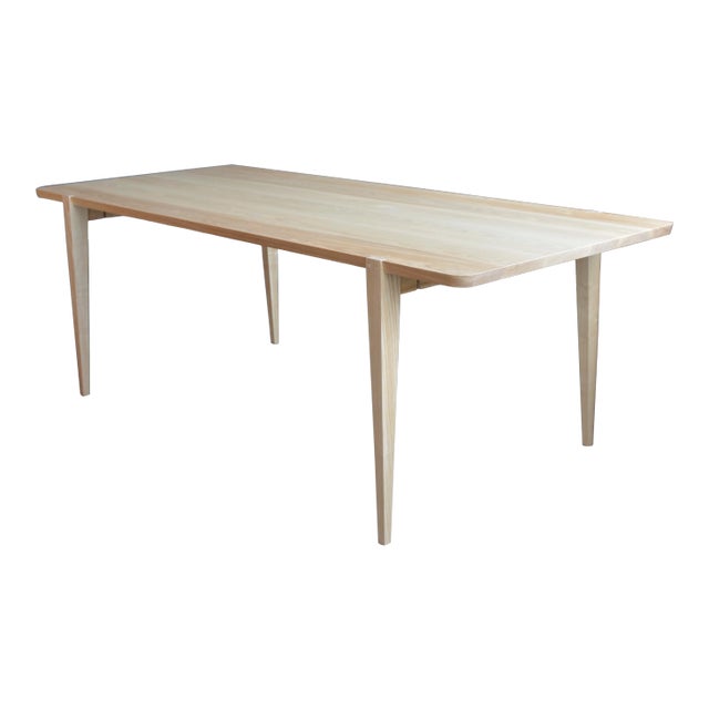 Handcrafted Oslo Dining Table in American Ash, 108" x 42" x 30" For Sale