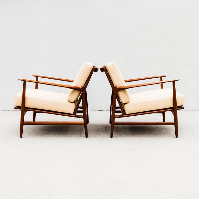Wood Vintage Danish "Spear" Lounge Chairs in Teak by Kofod-Larsen for Selig For Sale - Image 7 of 18