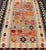 Mid 20th Century Mid 20th Century Colorful Vintage Turkish Flatweave Rug With All-Over Tribal Design For Sale - Image 5 of 12