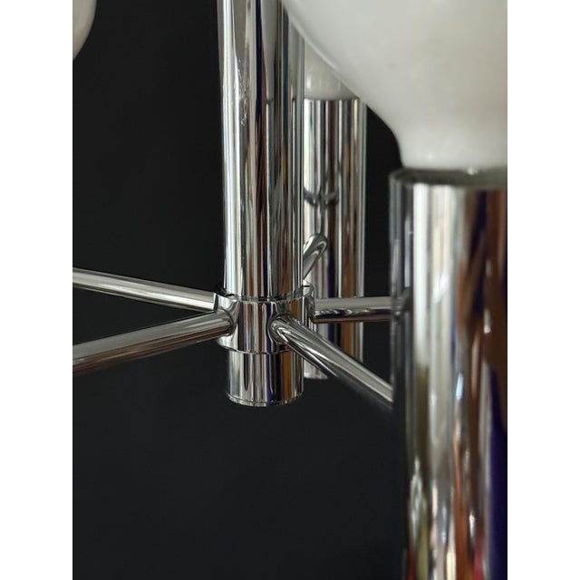 Metal Spaceage Chandelier by Hustadt, Germany, 1970s For Sale - Image 7 of 12