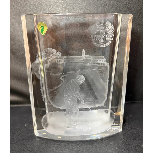 Up for sale is a rare original Pete Faskin for Waterford crystal Ryder Cup 2006 K club golf trophy vase. This trophy is...