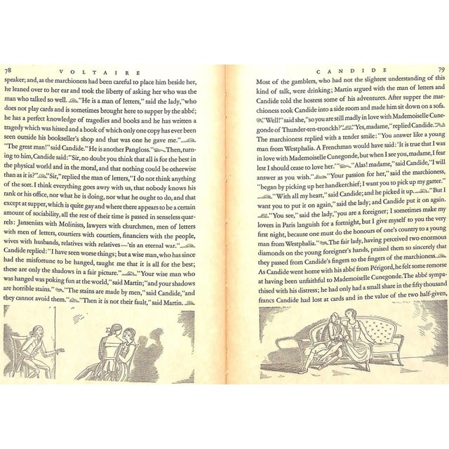 Paper "Candide" 1937 Voltaire, Arouet De For Sale - Image 7 of 9