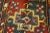 Wine 1900s Multicolor Geometric Tribal Antique Persian Quchan Kordi Carpet 5'4'' X 7'8'' Wool Rug For Sale - Image 8 of 12