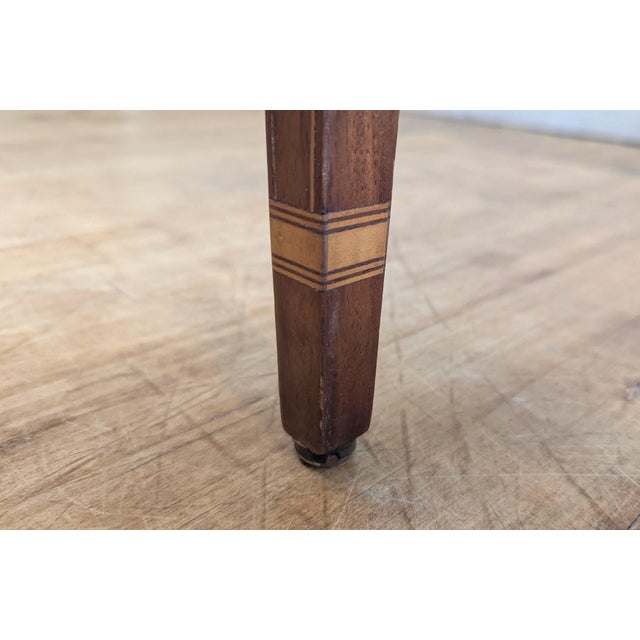 Hepplewhite Style Mahogany Inlay Side Table For Sale In New York - Image 6 of 11
