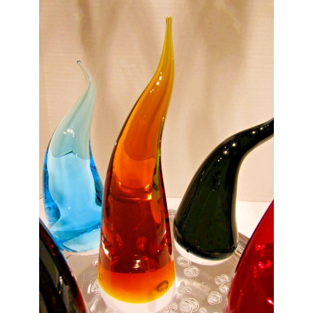 Murano Rare Murano Art Glass Sculpture Signed Moro Mariano Circa 1980s For Sale - Image 4 of 13