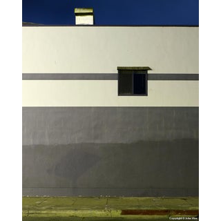 Contemporary Night Photograph "Gray Wall" by John Vias For Sale