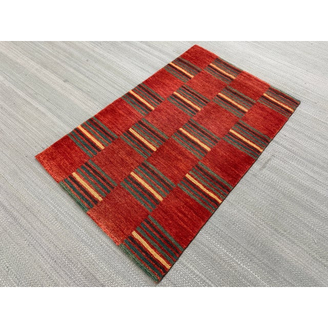 2ft × 3ft 2in Handwoven Flatweave Patchwork Kilim Area Rug For Sale - Image 12 of 12