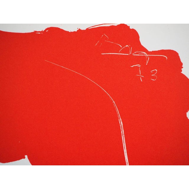 Robert Motherwell, Composition rouge, Lithograph For Sale - Image 5 of 6