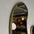 Metal Italian Mid-Century Modern, Wall Mirrors, Organic Form, Brass, Italy, 1950s For Sale - Image 7 of 11