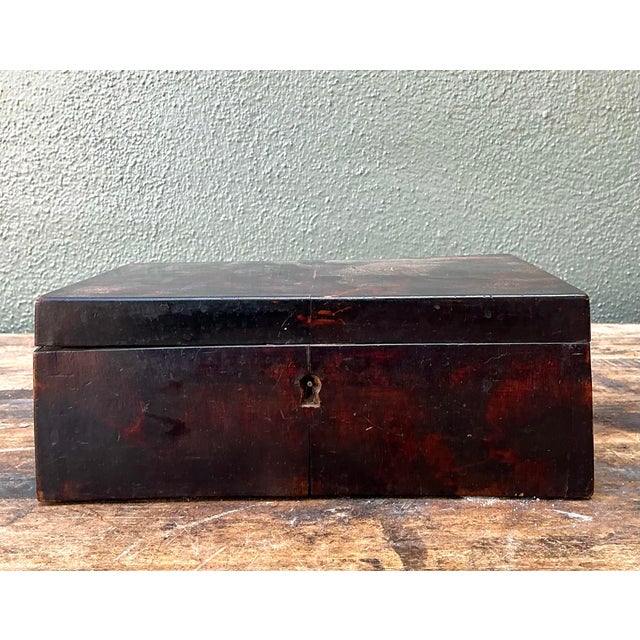 Rustic Vintage Primitive Burl Wood Box For Sale - Image 3 of 12