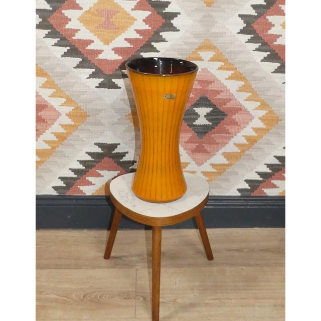 1970s Model 5039-30 Orange Striped Ceramic Vase from Carstens Tönnieshof, 1970s For Sale - Image 5 of 10