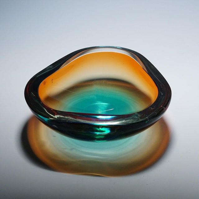 Mid-Century Modern Large Vintage Art Glass Bowl by Seguso Murano 1960s For Sale - Image 3 of 6