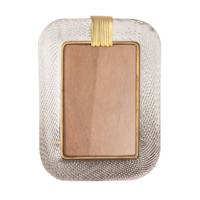 Murano Glass and Twisted Brass Picture Frame, Italy, 1990s For Sale - Image 12 of 12
