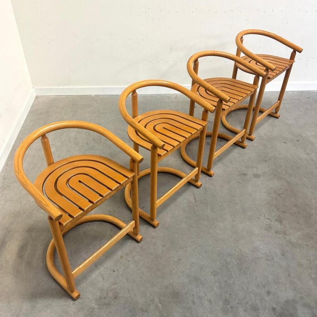 Vintage Bar Stools by Allmilmö, 1980s, Set of 4 For Sale - Image 5 of 15