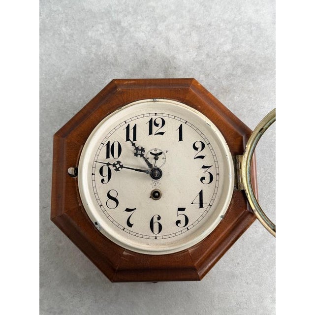 Junghans Vienna Secession Wall Clock by Adolf Loos, 1920s For Sale - Image 6 of 12