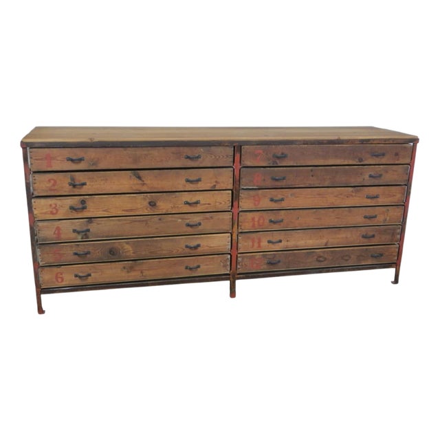 Industrial Chest of Drawers, 1960s For Sale