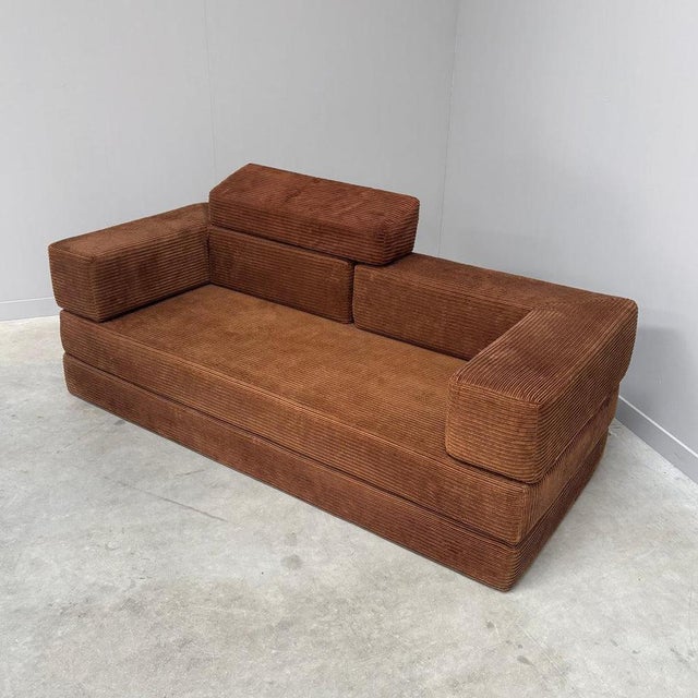 Vintage Corduroy Sofa, 1970s For Sale - Image 10 of 17