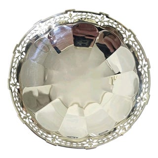 Antique Art Deco Sterling Silver Compotier from Adie Brothers, Birmingham, 1927 For Sale
