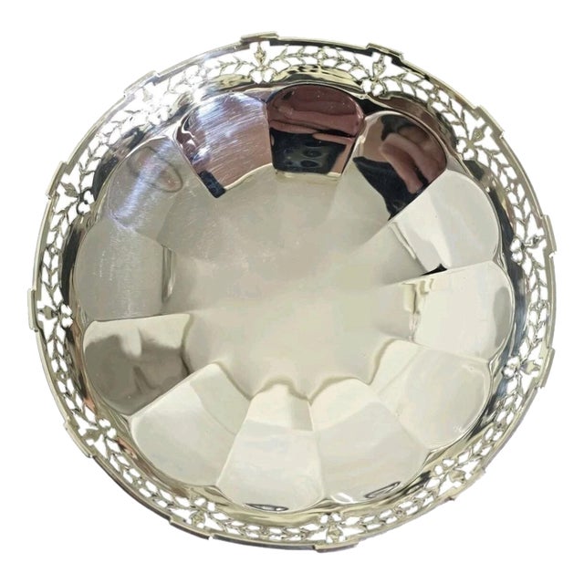 Antique Art Deco Sterling Silver Compotier from Adie Brothers, Birmingham, 1927 For Sale