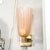 Modernist Hand-Blown Smoked Rose Murano Fluted Glass Sconces With Brass Fittings For Sale - Image 14 of 17